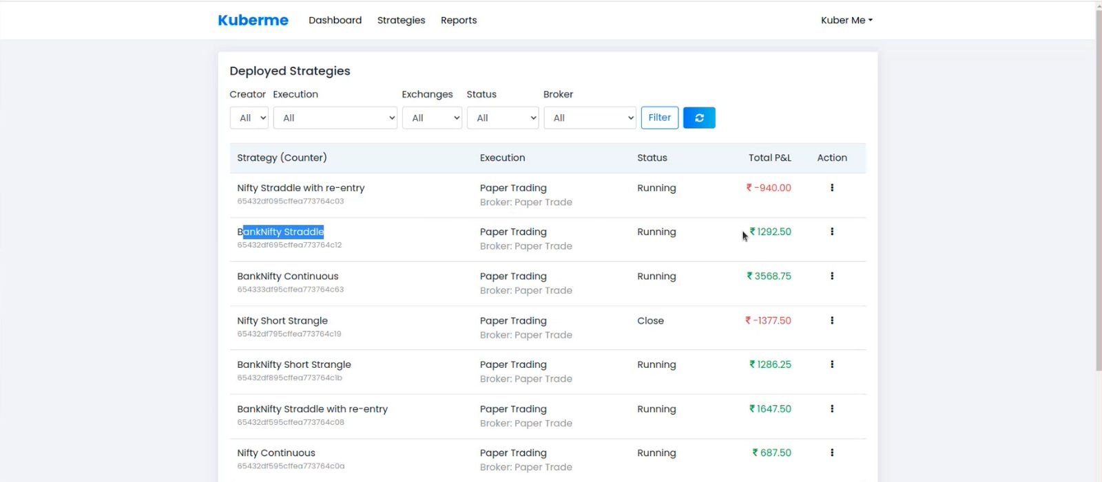Kuberme — Trading Automation SaaS — screenshot 2