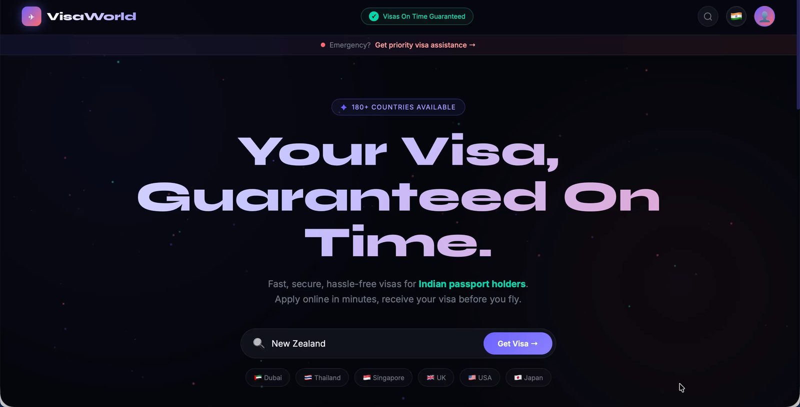 VisaWorld — Visa Platform — screenshot 1